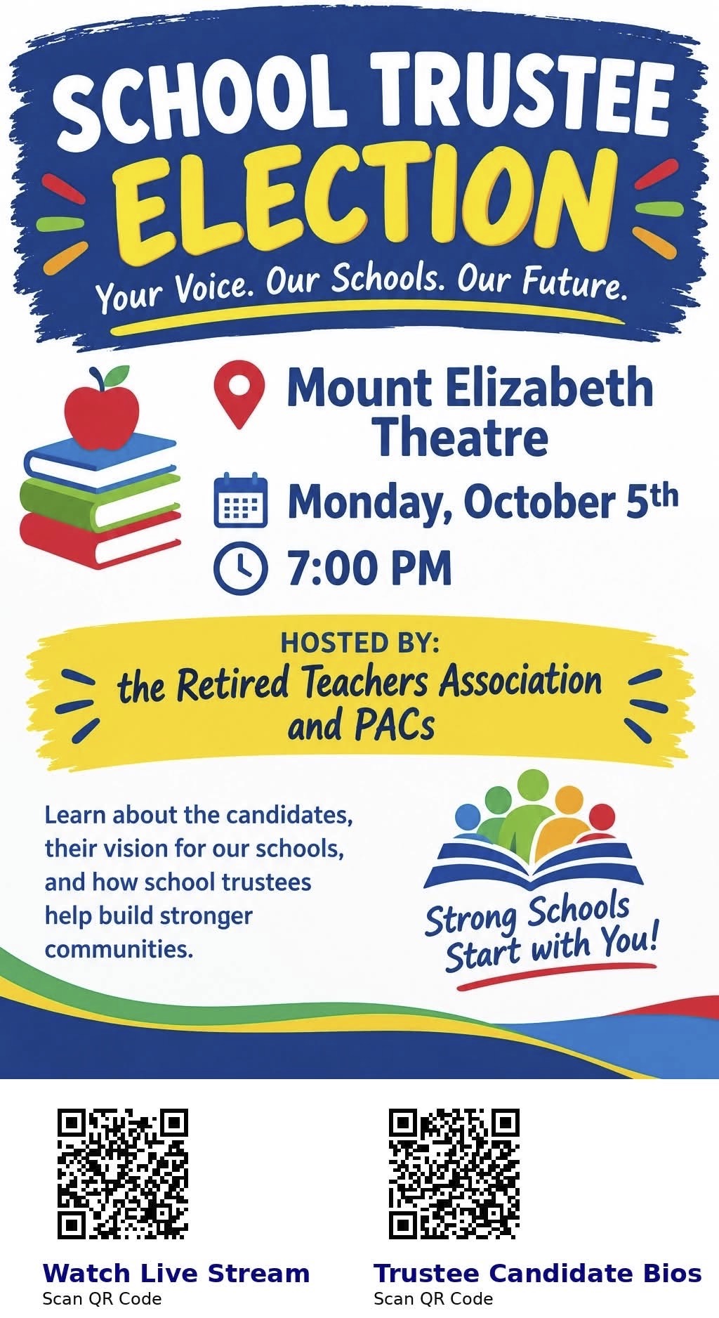 MEMSS School Trustee Election poster